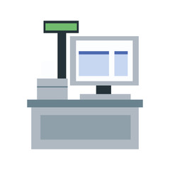 supermarket register cash icon