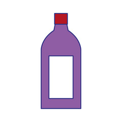 drink bottle icon, flat colorful design