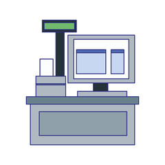 supermarket register cash icon