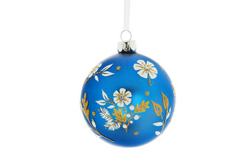 Floral motif Christmas bauble