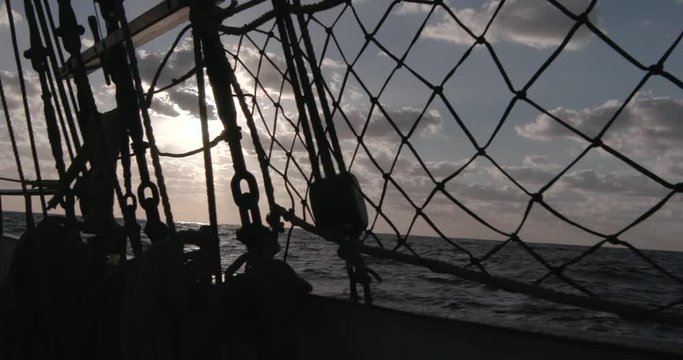 Vista desde la red de velero