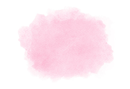 Pink watercolor on white backgroung