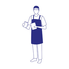 avatar man with apron and cap