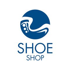 Vector logo for shoes and sneakers store