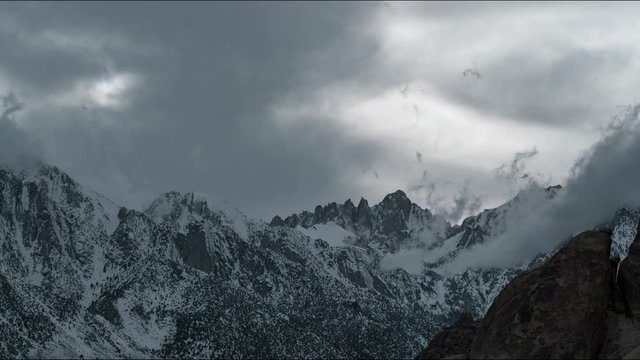 Timelapse of Epic Clouds over Mt. Whitney in Sierra Nevada, California