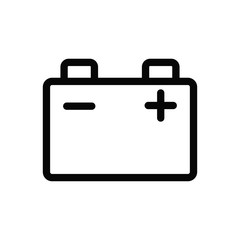 car battery icon trendy flat design