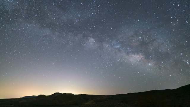 Astro Timelapse of Milky Way Galaxy rising over Anza Borrego Desert