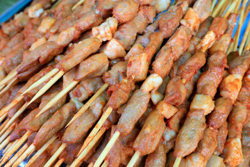 Chinese snacks meat string