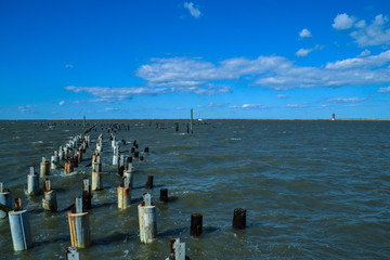 Cape Henelopen's WW II Pier Railings © Maureen