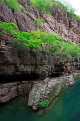 yuntai mountain scenic spot scenery, jiaozuo city, China.