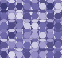 Abstract seamless background with hexagon colored tiles