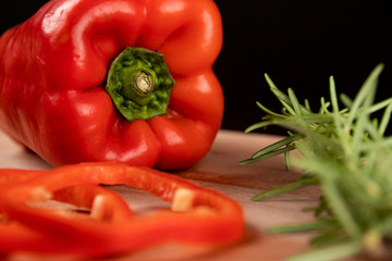 fresh tomatoes and peppers
