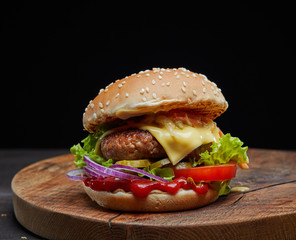 fresh tasty burger