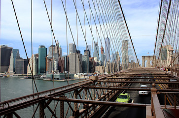 Naklejka premium Brooklyn Bridge, New York City, USA