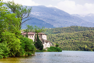 Lake Toblino (Italy) - The Toblino lake is a special place with a unique landscape. On a promontory stands the Toblino Castle.
