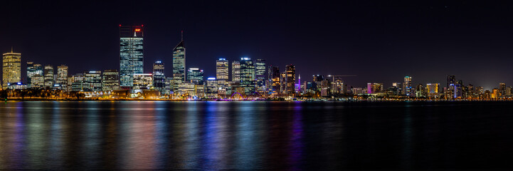 Perth skyline at night © RiSm Photographics