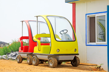 Color electric cars and houses