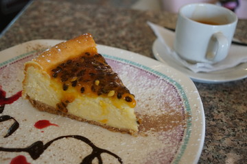 Quenca Ecuador Pomegranate Cheesecake 