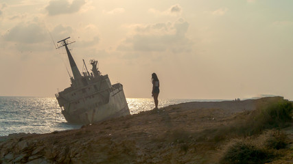 Old ship in Cyprus