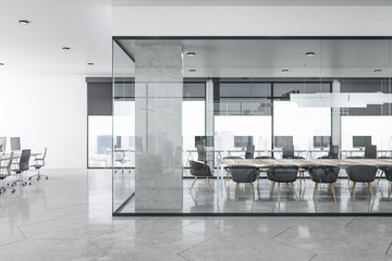 New concrete office interior
