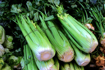 Obraz premium Vegetables. Silderey in the market. Tel-Aviv, Israel 2017