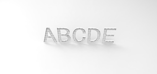 3D font 