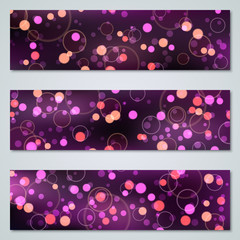 Christmas and New Year colorful luxury vector banners templates collection