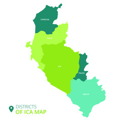 Districts of Lima map © Josuelyn