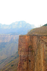 GuoLiang Red Rock Canyon cliffs, China