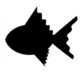 金魚のシルエット