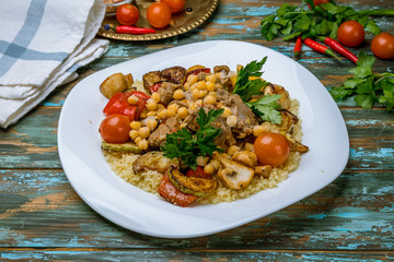 couscous with lamb Lebanese cuisine