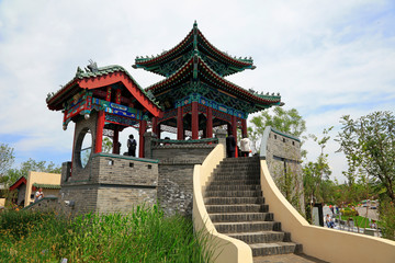 Traditional Chinese architectural scenery