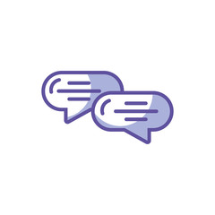 speech bubble on white background