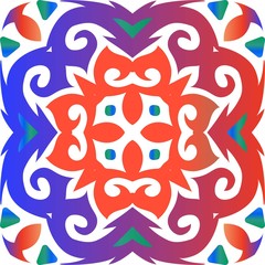 Antique talavera tiles patchwork.