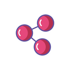 share symbol on white background