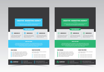 A4 Corporate Flyer Vector Design