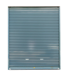 Roller shutter door isolated on white background,clipping path