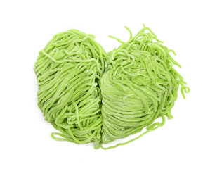 Fototapeta premium Jade Noodle isolated on white background