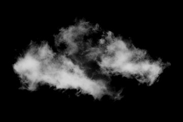 Cloud isolated on black background,Textured Smoke,Abstract black