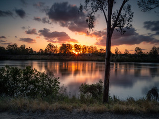 Fototapeta na wymiar Beautiful River Sunset