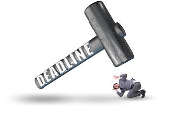Businessman failing to meet the deadline