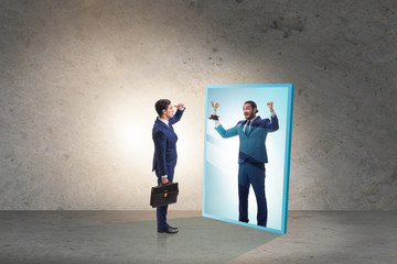 Man dreaming of bigger success