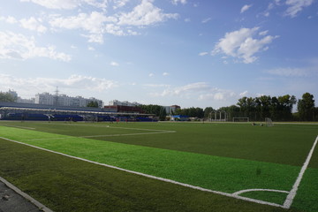 half a day to play football at the stadium