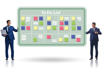 Concept of to do list with businessman