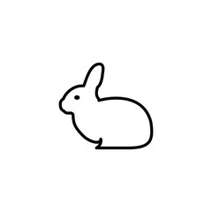 rabbit logo design vector
