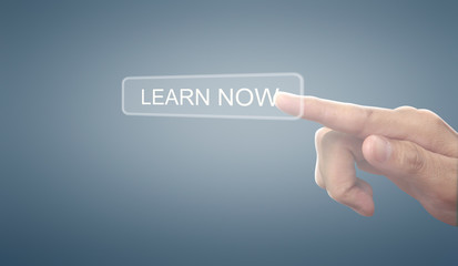 Hands touching button screen interface global connection customer networking