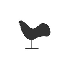 Rooster logo design vector