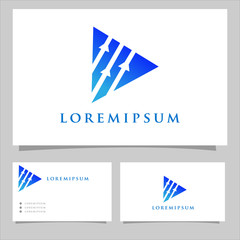 finance logo. modern logo with blue color