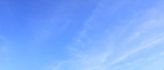 Empty white cloud on  blue sky