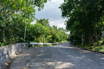 The car road down the hill
